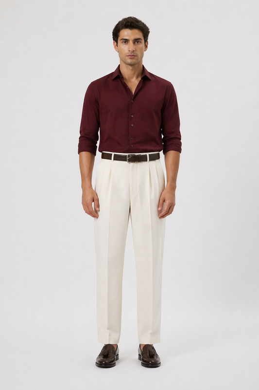Langford Trousers – Ivory