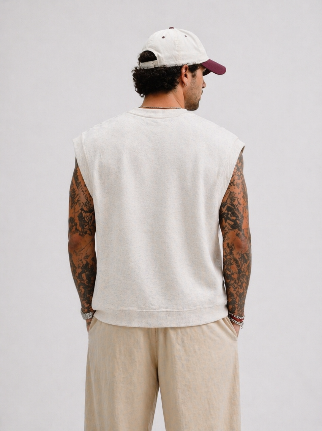 Harrington Vest – Off White