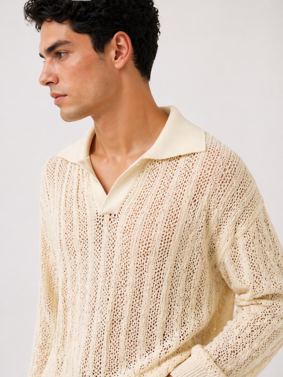 Pembroke Knit Polo – Cream